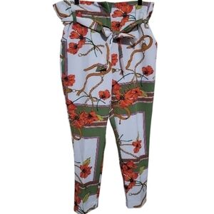 NY&C 7th Avenue Audrey Crop Slim Leg Ankle Pant - Mixed Print Size 14